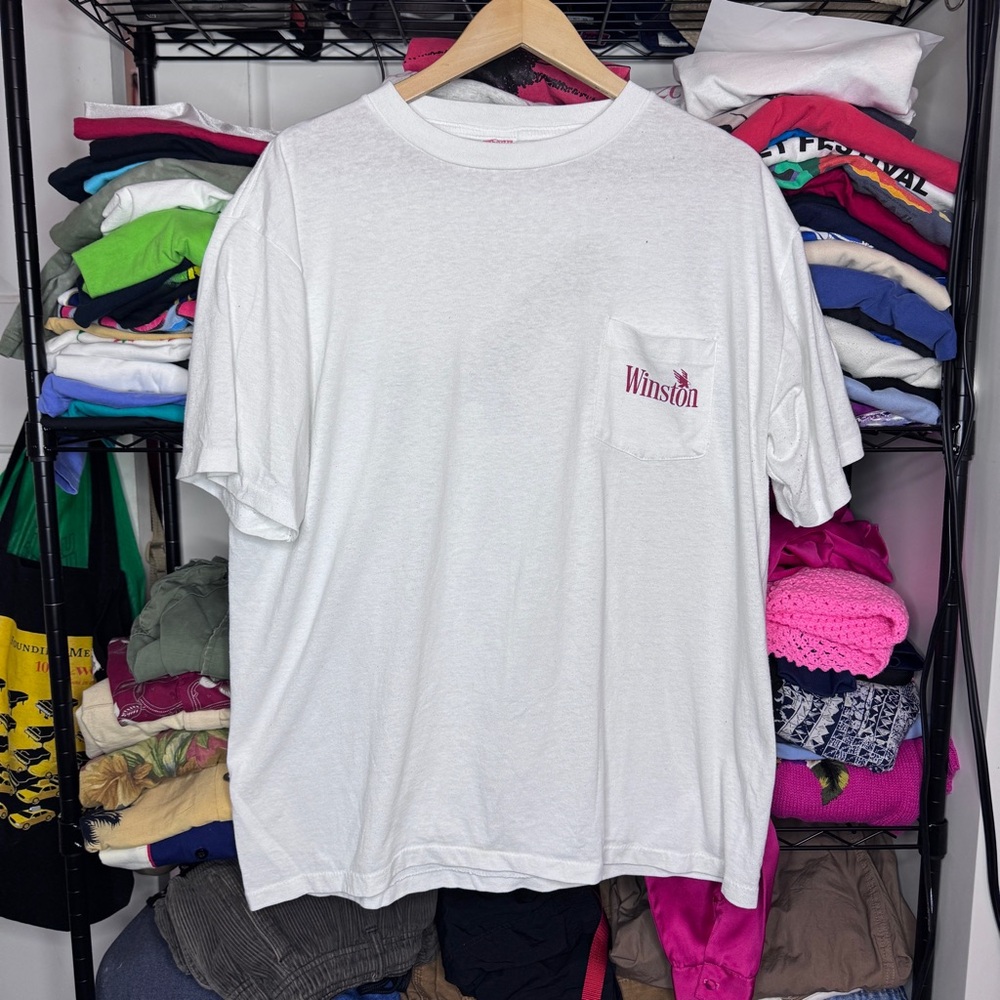 Vintage 90’s Winston Cigarettes Promotional Eagle Short Sleeve T-shirt Sz XL